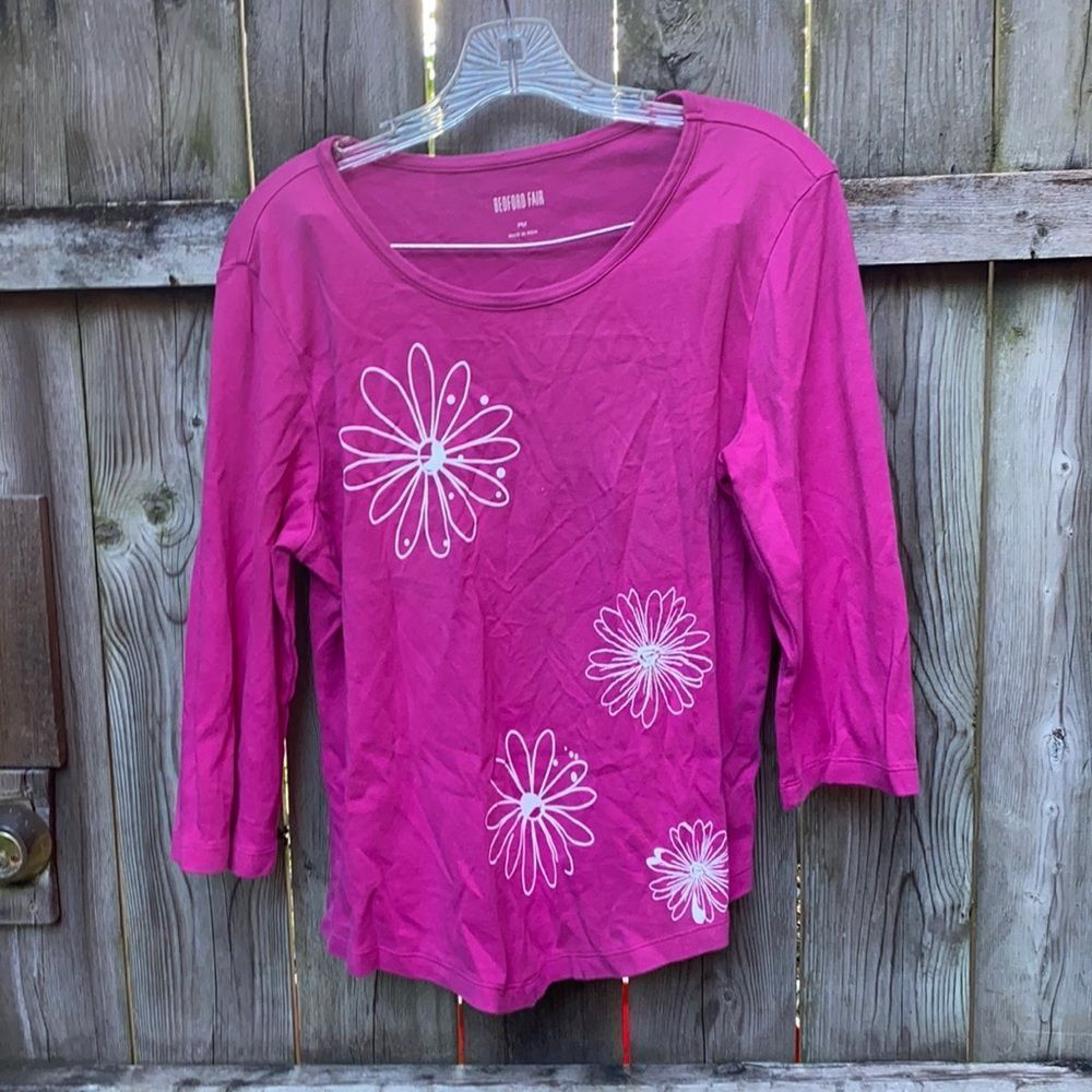 Bedford Fair Floral Top sz. Medium Petite